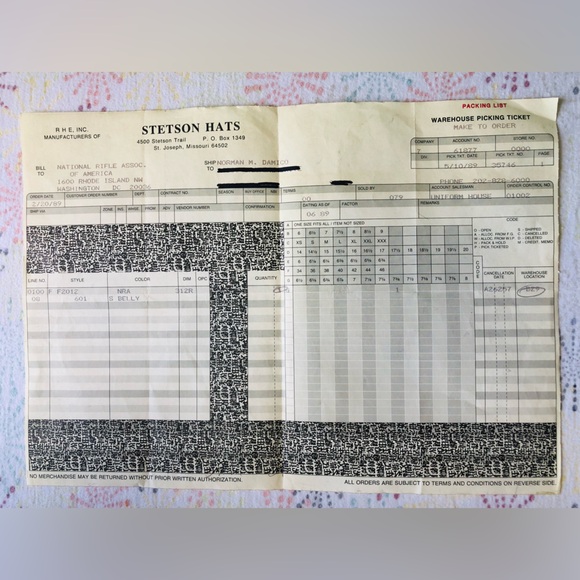 NWT ⚡️ NRA ISSUED ⚡️ National Rifle Association Issued Stetson Cowboy Hat - Picture 16 of 17